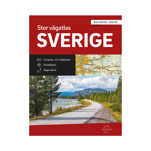 Stor vägatlas Sverige A3