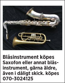 Blåsinstrument köpes