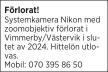 Förlorat!