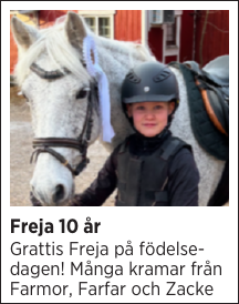 Freja 10 år