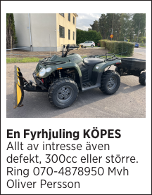 En Fyrhjuling KÖPES