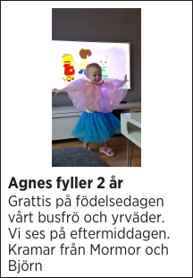 Agnes fyller 2 år