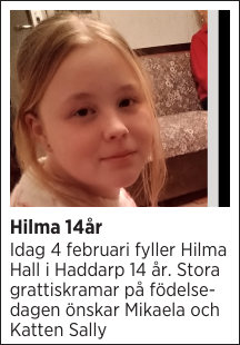 Hilma 14år