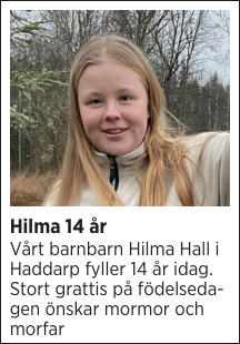 Hilma 14 år