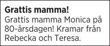 Grattis mamma!