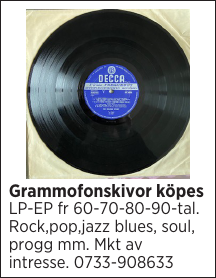 Grammofonskivor köpes