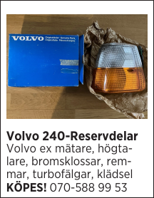 Volvo 240-Reservdelar