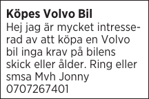 Köpes Volvo Bil 