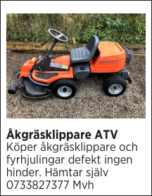 Åkgräsklippare ATV