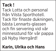 Tack ! 