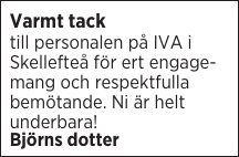 Varmt tack