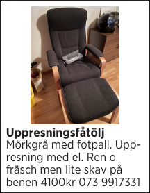 Uppresningsfåtölj