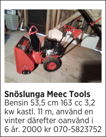 Snöslunga Meec Tools