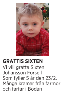 GRATTIS SIXTEN