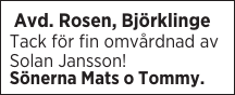  Avd. Rosen, Björklinge