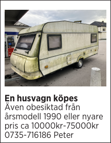 En husvagn köpes 