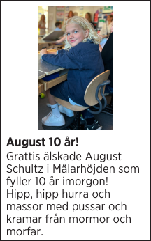 August 10 år!