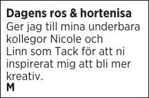 Dagens ros & hortenisa