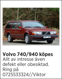 Volvo 740/940 köpes