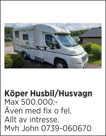 Köper Husbil/Husvagn