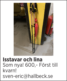 Isstavar och lina