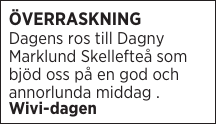 ÖVERRASKNING