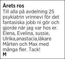 Årets ros