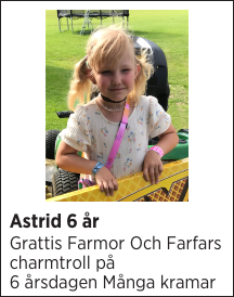 Astrid 6 år 