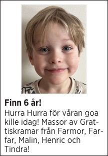 Finn 6 år!