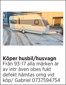 Köper husbil/husvagn 